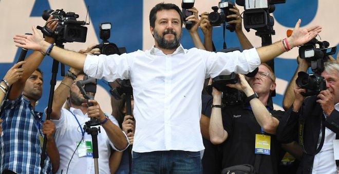 El líder de Liga, Matteo Salvini. (REUTERS/Flavio Lo Scalzo)