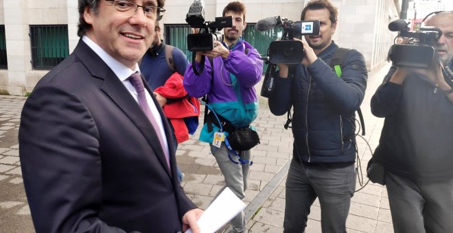 18/10/2019.- El expresidente de la Generalitat de Catalunya Carles Puigdemont, huido en Bélgica desde 2017. EFE/ Javier Albisu