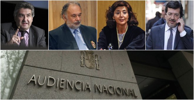 Los jueces José Ricardo de Prada, Julio de Diego, Concepción Espejel y Fernando Andreu. EFE
