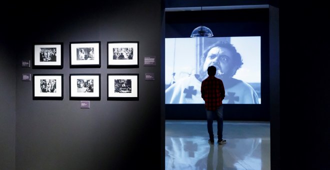 28/10/2019 - Vista de la exposición 'Buñuel en México' en la Cineteca Nacional de la Ciudad de México (México). / EFE - JOSÉ MÉNDEZ