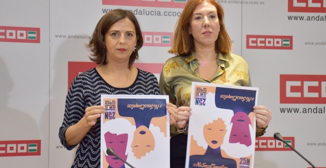 Yolanda Carrasco y Eva Martínez, de CCOO Andalucía.