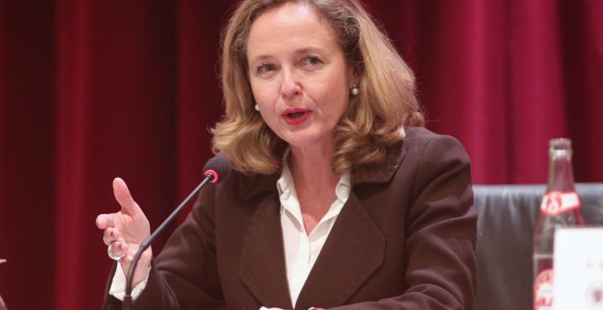 La ministra de Economía y Empresa en funciones, Nadia Calviño. / Europa Press