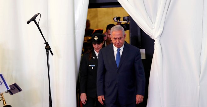 Benjamin Netanyahu durante una reunión en Jerusalén. REUTERS / Ronen Zvulun