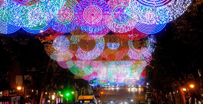 Luces de Navidad en el centro de Madrid / Ayuntamiento de Madrid.