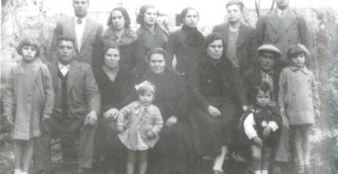La familia Bru, una de las represaliadas durante la navidad sangrienta de Cáceres, en una imagen de 1934.