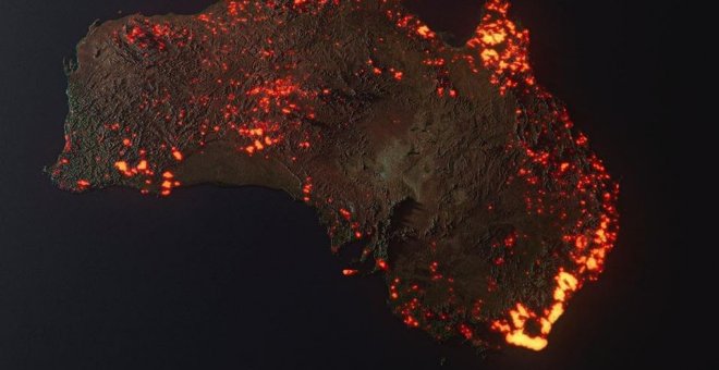 La imagen sobre los incendios de Australia que aviva la desinformación