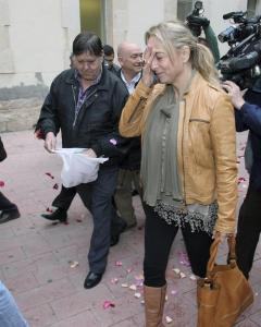 La exalcaldesa de Alicante, Sonia Castedo, a su llegada a los juzgados de Benalúa para prestar declaración como imputada en el caso Brugal.- EFE