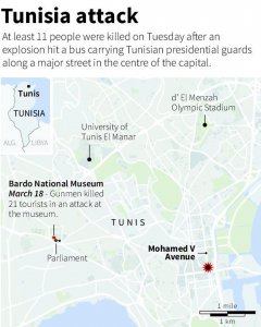 Mapa del supuesto atentado.-REUTERS