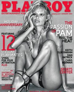 Pamela Anderson en una portada de Playboy