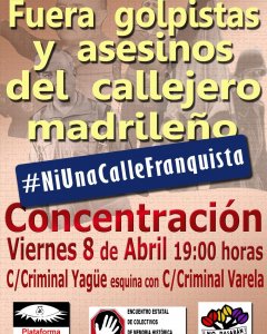 Cartel de la protesta