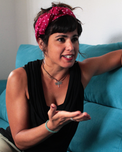 Teresa Rodríguez, en un momento de la entrevista.