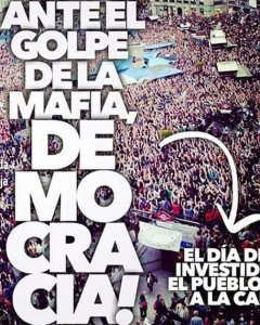 Cartel rodea el congreso