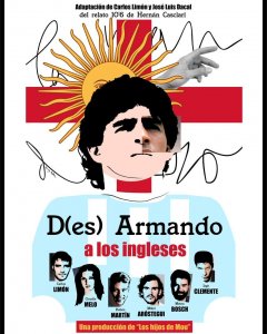 Cartel de 'D(es)Armando a los ingleses', en el Teatro del Arte de Madrid todos los domingos de abril.