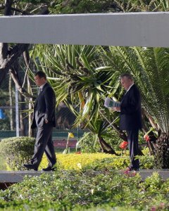 El presidente Temer sale del Palacio de Jaburu, en Brasilia/ REUTERS