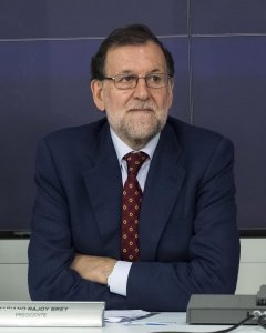 El presidente del Gobierno, Mariano Rajoy, durante la reunión del Comité Ejecutivo del Partido Popular celebrada su sede nacional de la calle Génova. EFE/Santi Donaire