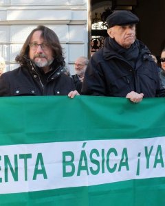 Demetrio Cano y Paco Vega, en huelga de hambre por una renta básica en Andalucía