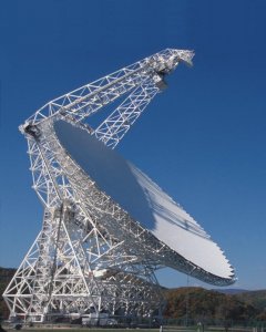 El mayor radiotelescopio orientable del mundo, en Green Bank (Estados Unidos)