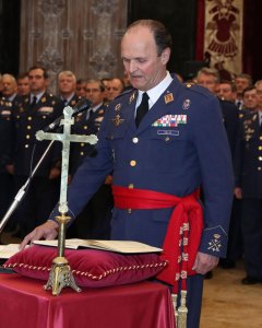 Javier Salto, durante su jura del cargo como Jefe del Estado Mayor del Ejército del Aire (JEMA). MD