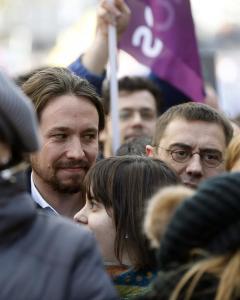 Iglesias y Monedero Marcha del Cambio. EFE