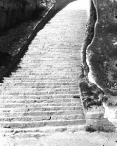 Escalera de la cantera de Mauthausen. FNDIRP