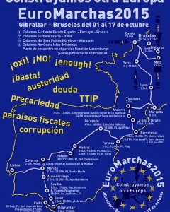 Ruta suroeste de las Euromarchas.