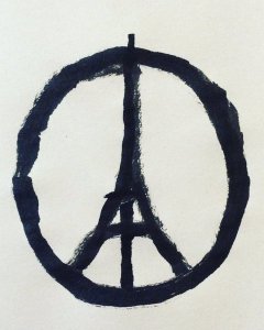Peace for Paris, la viñeta de Jean Jullien.