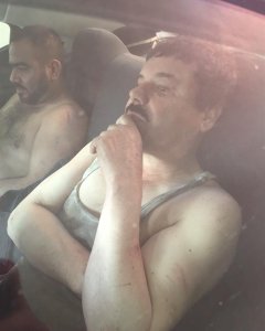 El Chapo Guzmán, tras su detención. EFE