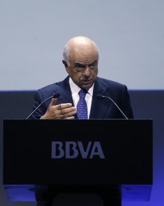 El presidente del BBVA. Francisco Gonzalez, en la presentación de los resultados anuales de la entidad. REUTERS/Juan Medina