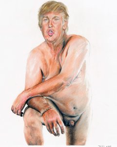 El retrato de Donald Trump con micropene. - ILLMAGORE.COM