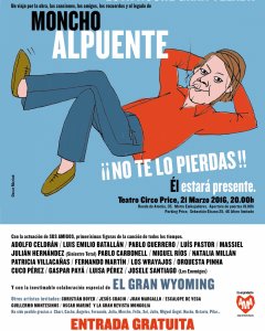 Cartel Homenaje Moncho Alpuente