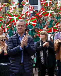 El lehendakari, Iñigo Urkullo, en el acto del PNV. EFE