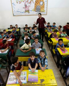 Una escuela en Jodania para los refugiados/REUTERS