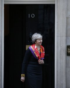 La primera ministra británica, Theresa May. AFP