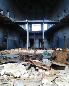 Estado en el que se encuentran las instalaciones de la vieja cárcel de Huelva. RAFAEL MORENO