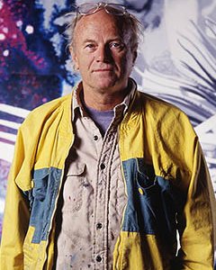 James Rosenquist in his Aripeka, Florida studio, 1988. Photo by Russ Blaise.