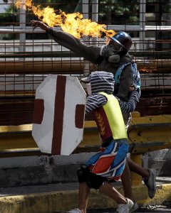 Disturbios en Venezuela.EFE/Miguel Gutiérrez