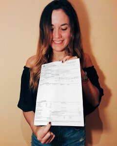 Dana Fernández, 25 años, recién licenciada en Medicina por la Universidad de Oviedo. Última matrícula: 1.206 euros.