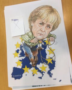 Caricatura censurada por la Eurocámara. B. R.