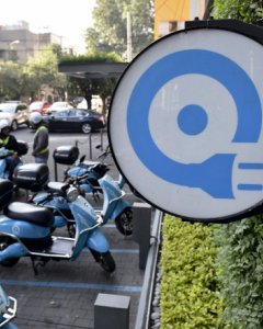 Sistema de motos eléctricas de Ciudad de México. AFP