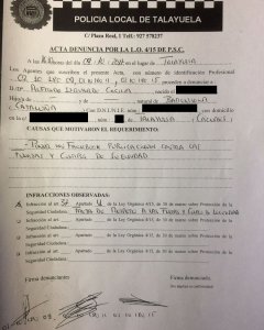 Alfredo Izquierdo ha recibido una propuesta de sanción por 'falta de respeto' a la Policía