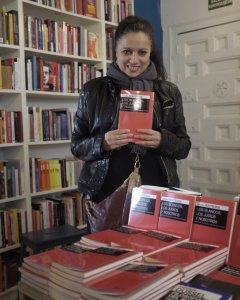 Houria Bouteldja en la presentación de su libro. /Hassane Mezine