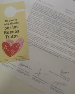 Carta del Ayuntamiento de Madrid que inicia una campaña de apoyo a víctimas de violencia de género.