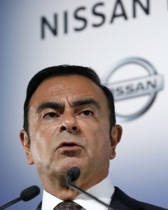 Foto de archivo del presidente de Nissan Motor, Carlos Ghosn, durante una rueda de prensa en Yokohama (Japón) en mayo de 2014. EFE/ Kimimasa Mayama