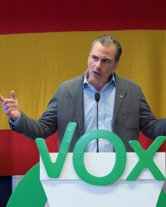 Javier Ortega Smith, en un acto en Cuenca. EFE