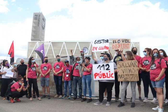 La manca de personal porta de nou a la vaga als treballadors del 112 a partir del 4 d'agost