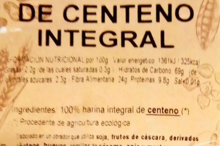 Alerta sanitaria por la presencia de toxinas en la harina de centeno de la marca Biográ