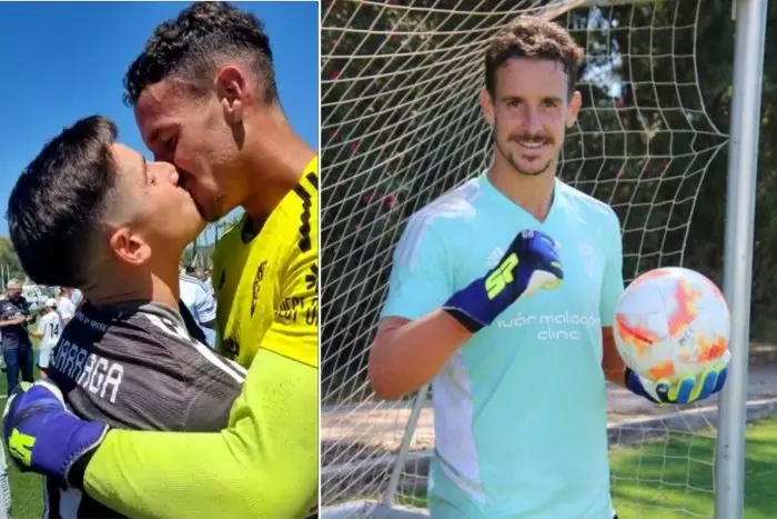 Alberto Lejárraga celebra el ascenso de su equipo con un beso histórico en el mundo del fútbol
