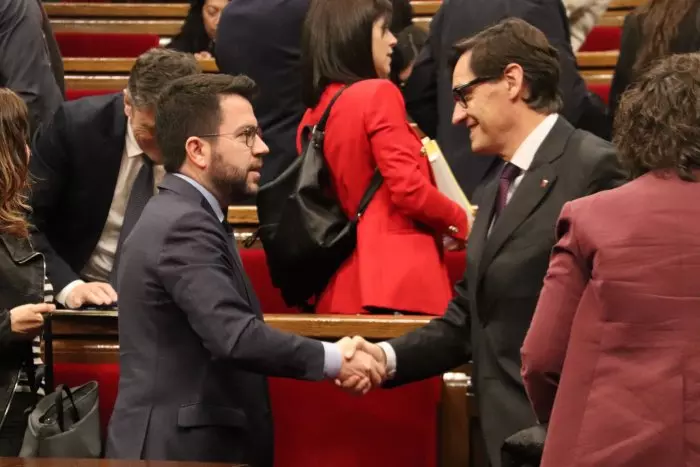 El Govern pressiona per aconseguir el suport dels comuns als pressupostos després de l'acord amb el PSC