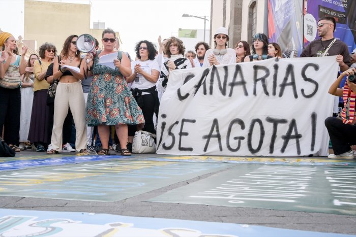 Los activistas contra el turismo masivo continúan con la huelga de hambre ante la inacción del Gobierno de Canarias