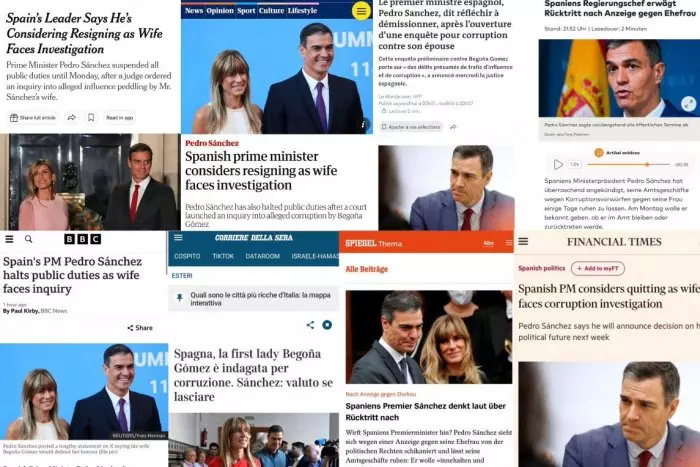 Así recoge la prensa internacional el anuncio de Pedro Sánchez